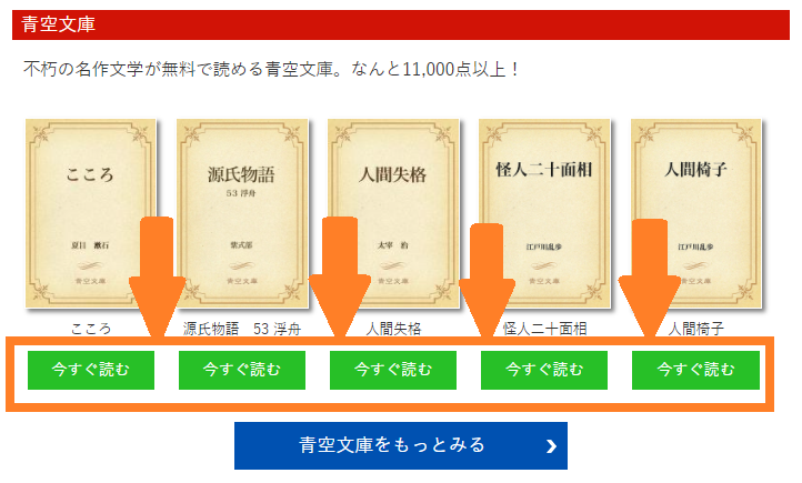 海外から日本の本が無料で読めるCOCORO BOOKSには不朽の名作文学「青空文庫」に1万点以上がある